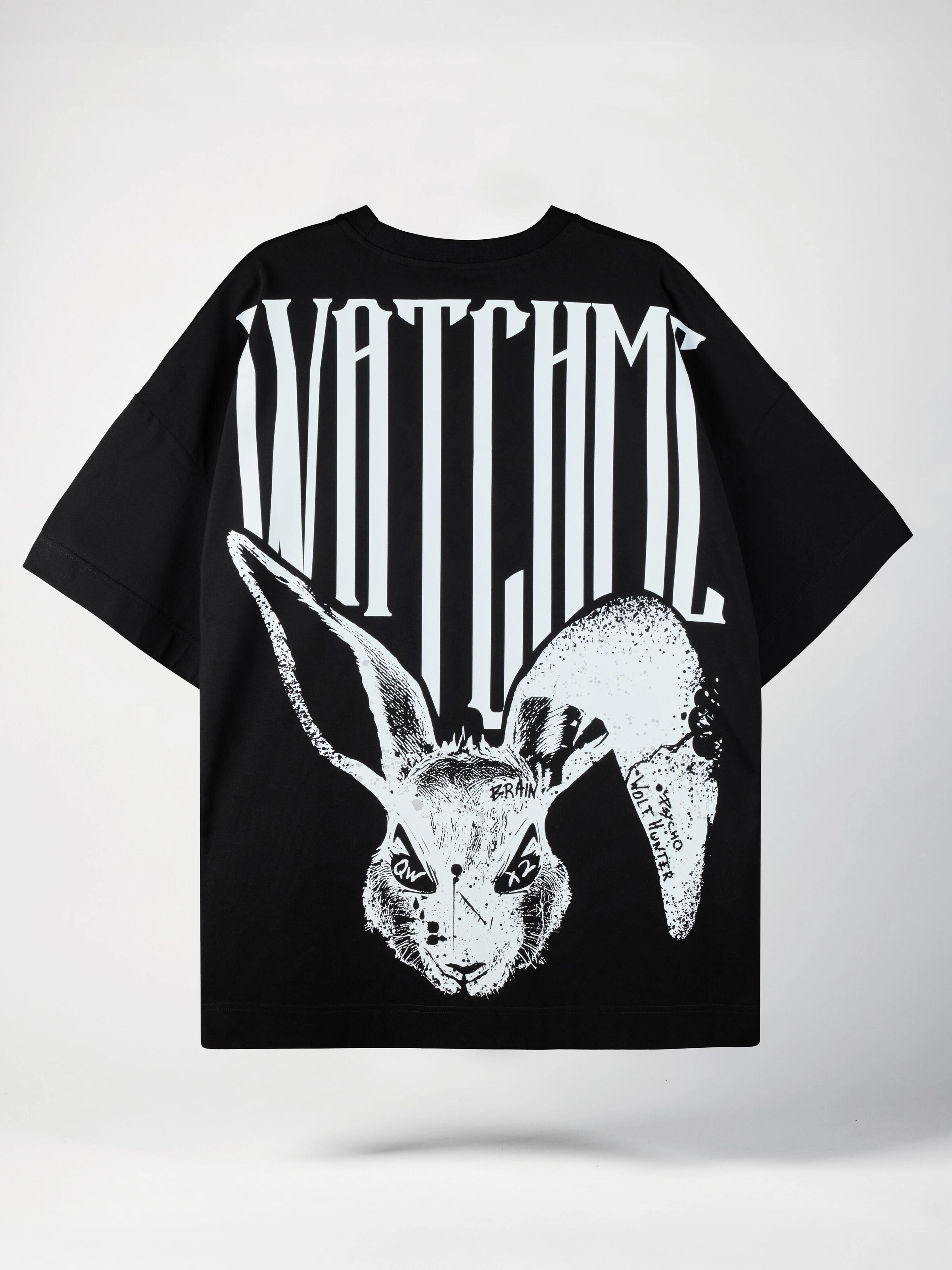 QWX2 Shirt 'Watch Me' in Zwart