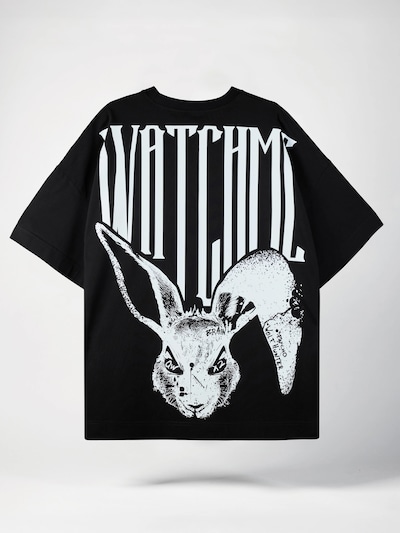 QWX2 Oversizeshirt 'Watch Me' in M in schwarz, Produktansicht