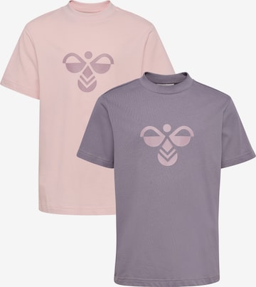 Hummel Shirt 'Tukas' in Grijs: voorkant