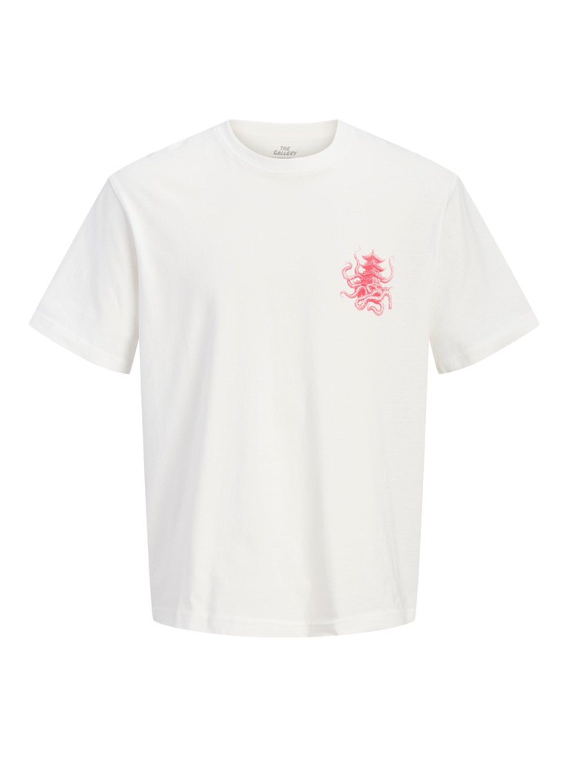JACK & JONES T-Shirt 'JORJAPAN' en XS en rouge sang / blanc, Vue avec produit