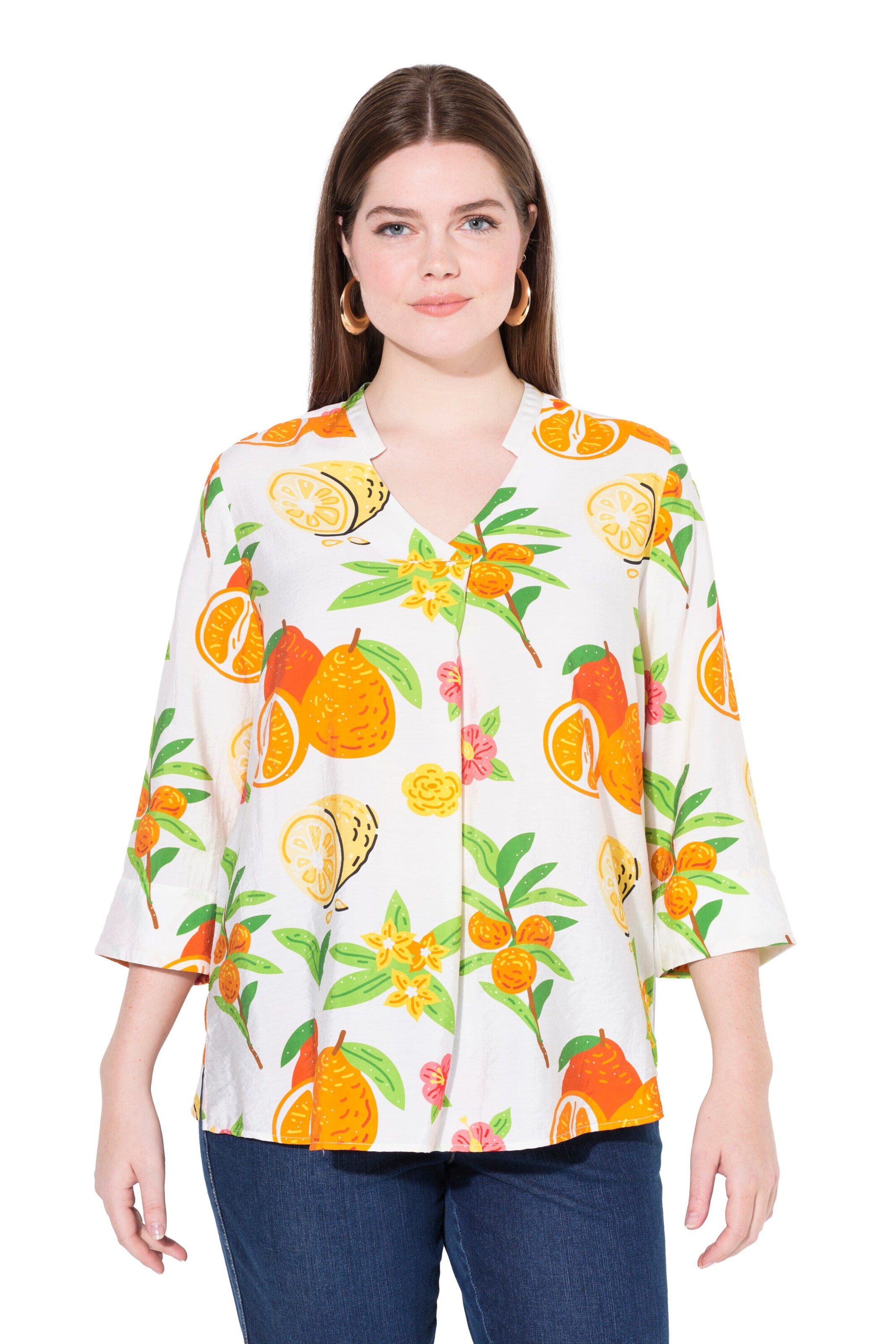 Ulla Popken Blouse in Wit: voorkant