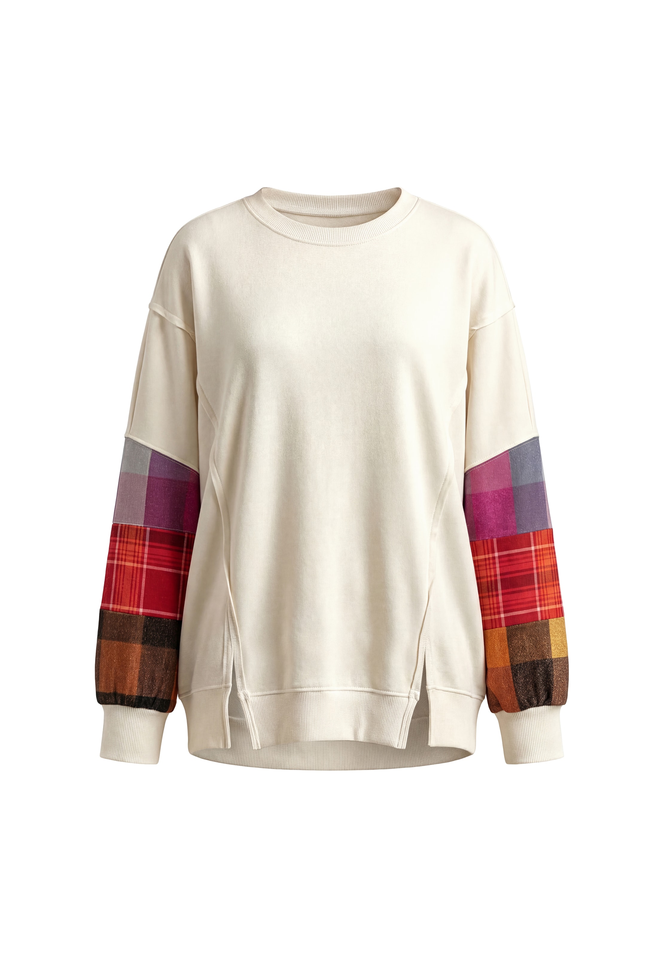usha BLUE LABEL Sweatshirt in Beige: voorkant