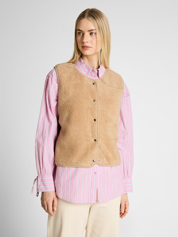 TOM TAILOR DENIM Weste in Braun: Vorderseite