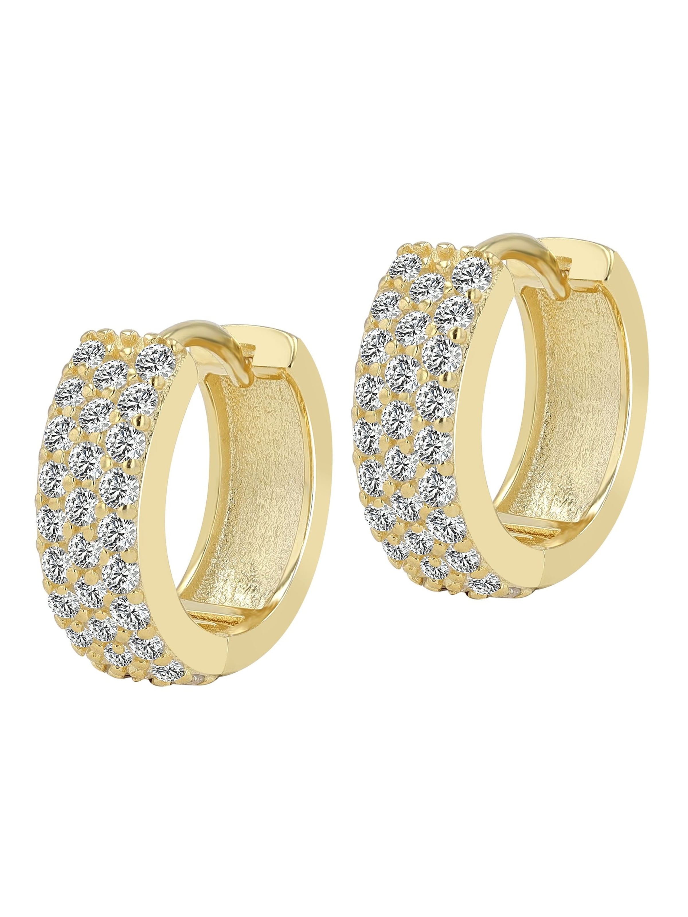 Akzent Earrings 'Senna, 925 Sterlingsilber, langlebig' in Gold