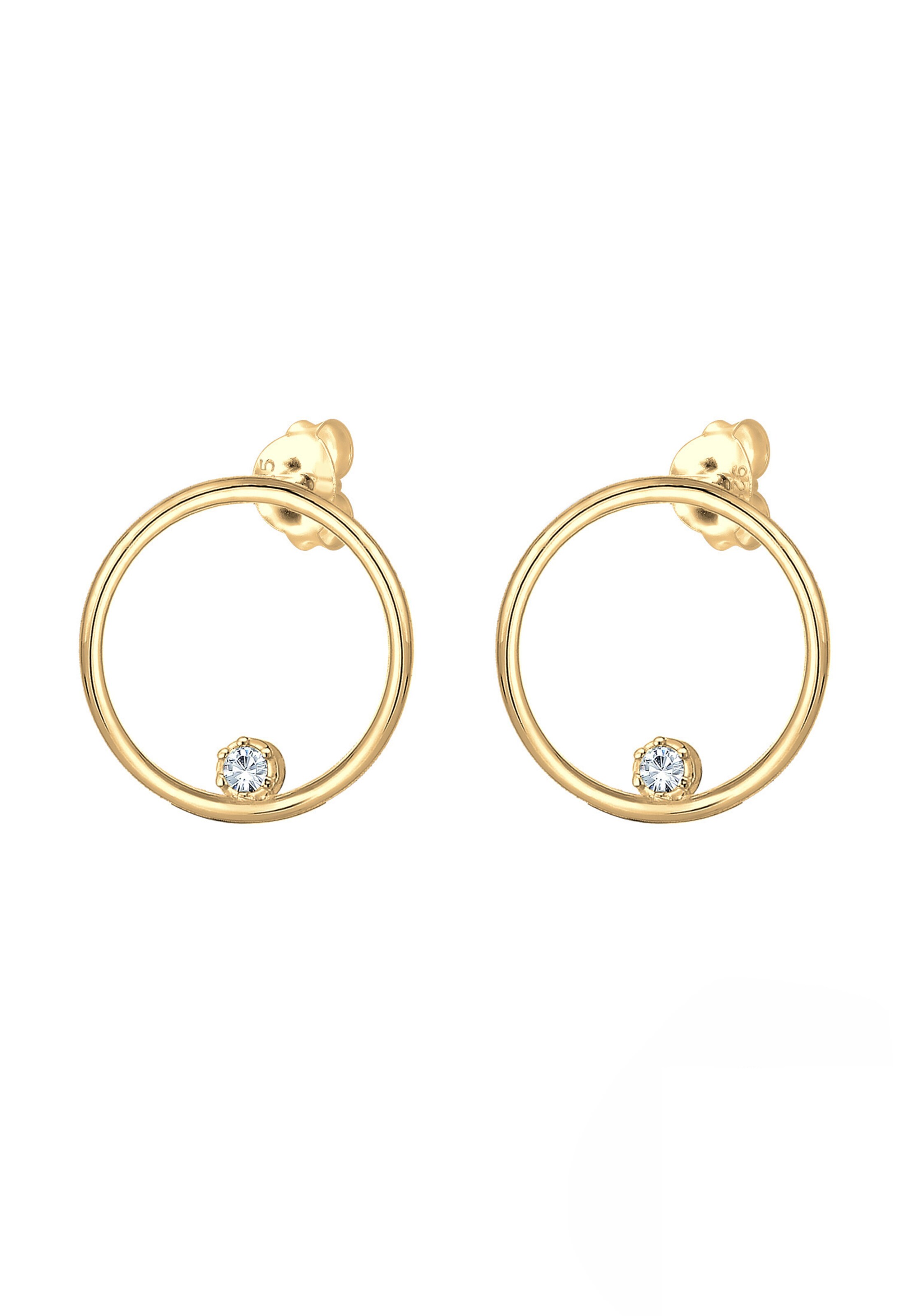 Boucles d'oreilles ELLI en or : devant