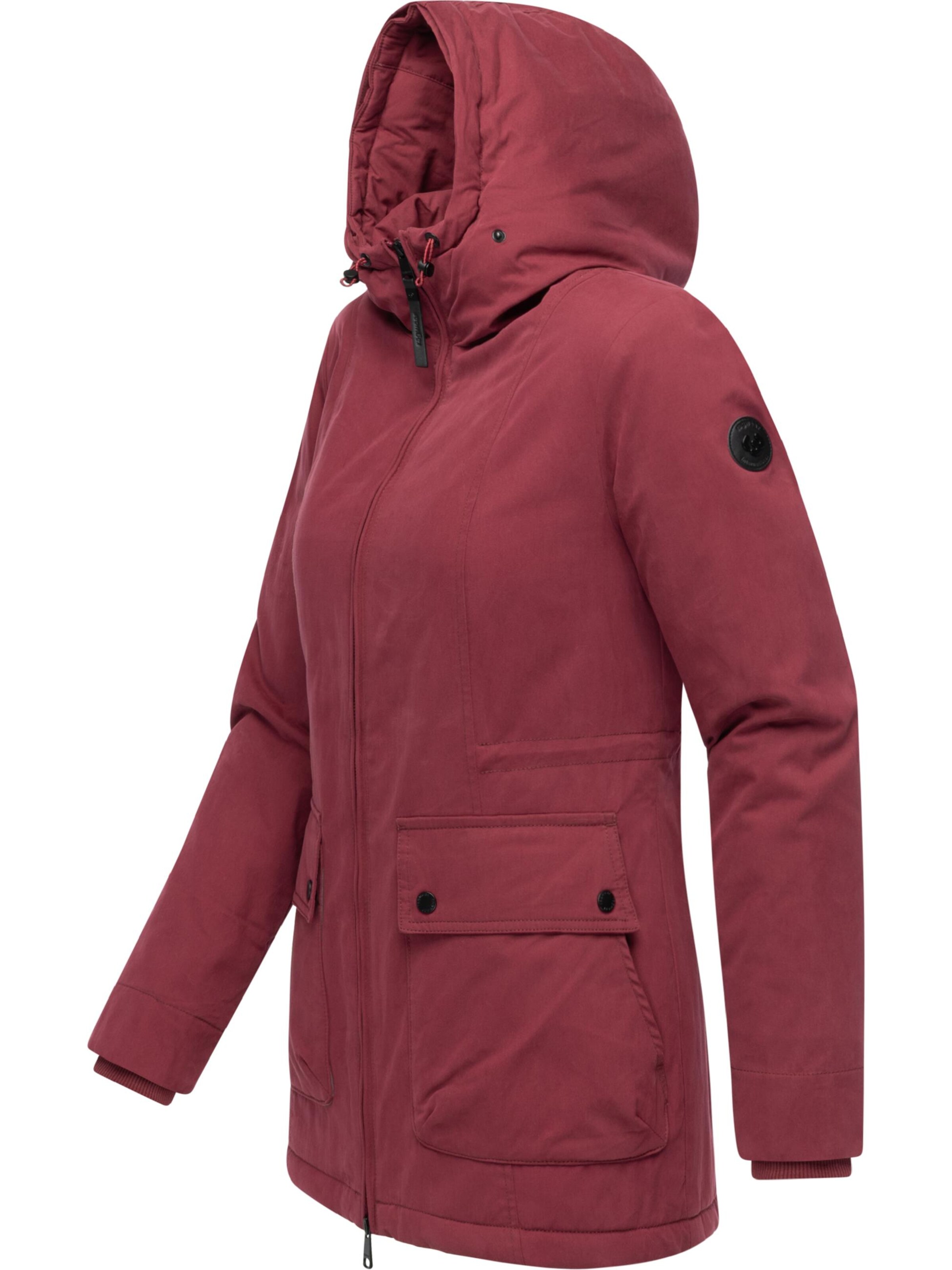 Ragwear Winter Coat 'Monadetta Youmodo' in Red