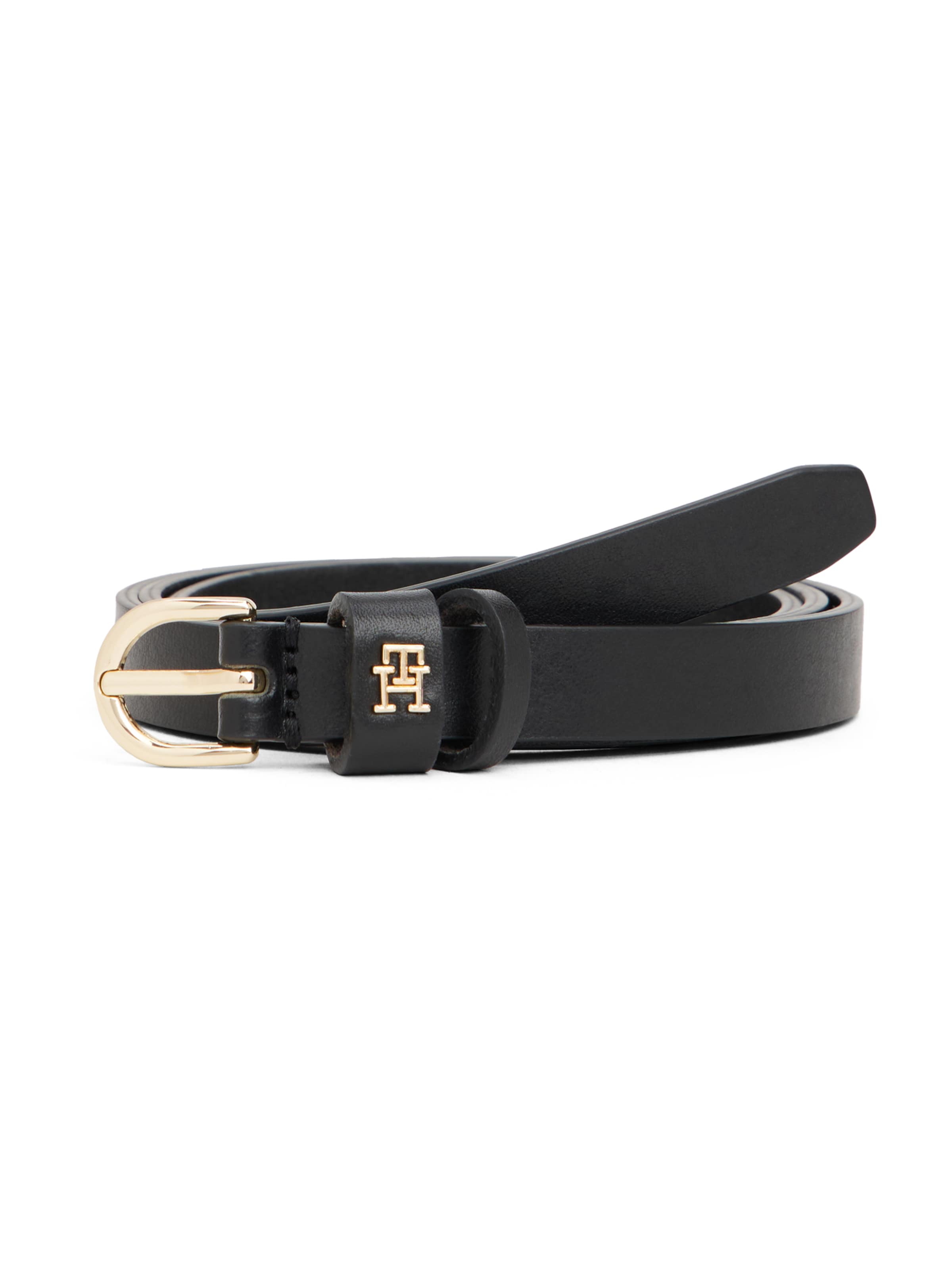 Ceinture &#x27;ESSENTIAL EFFORTLESS&#x27; TOMMY HILFIGER en noir : devant