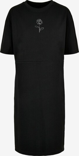 Merchcode Kleid 'Rose' in schwarz / weiß, Produktansicht