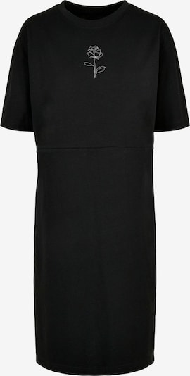 Merchcode Kleid 'Rose' in schwarz / weiß, Produktansicht