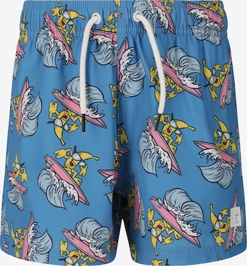 ZigZag Boardshorts 'Poolparty' in Blau: Vorderseite