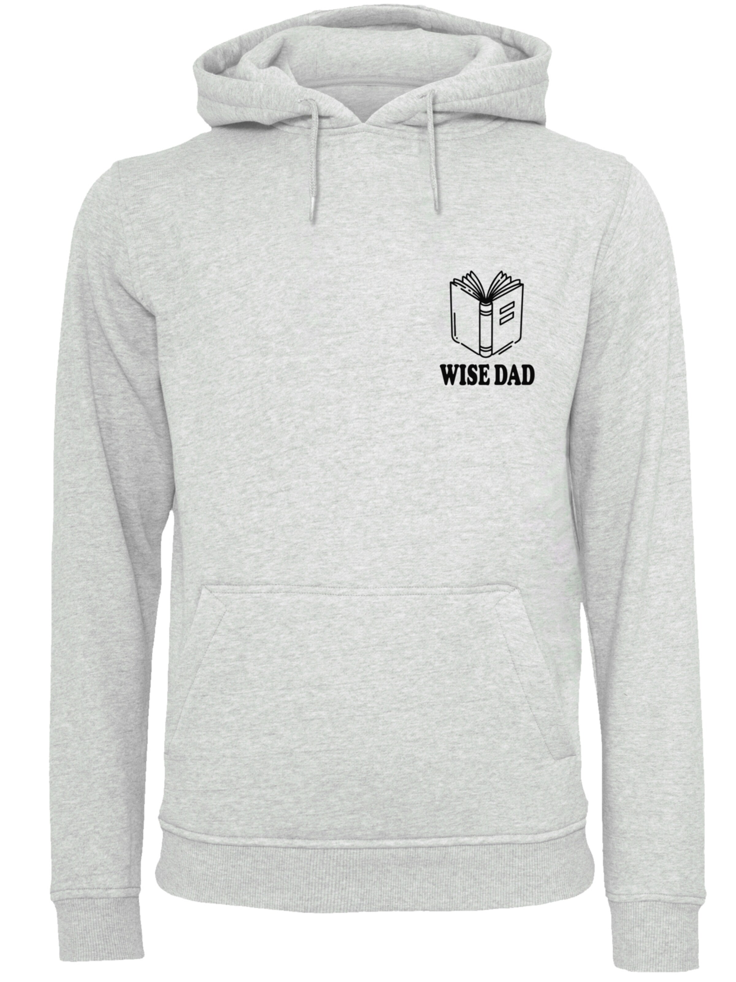 F4NT4STIC Sweatshirt 'Wise Dad Lustiges Vatertagsmotiv Für Schlaue Väter' in Grijs: voorkant