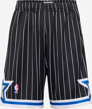 Mitchell & Ness - Loosefit Pantalón deportivo 'Swingman' en negro: frente