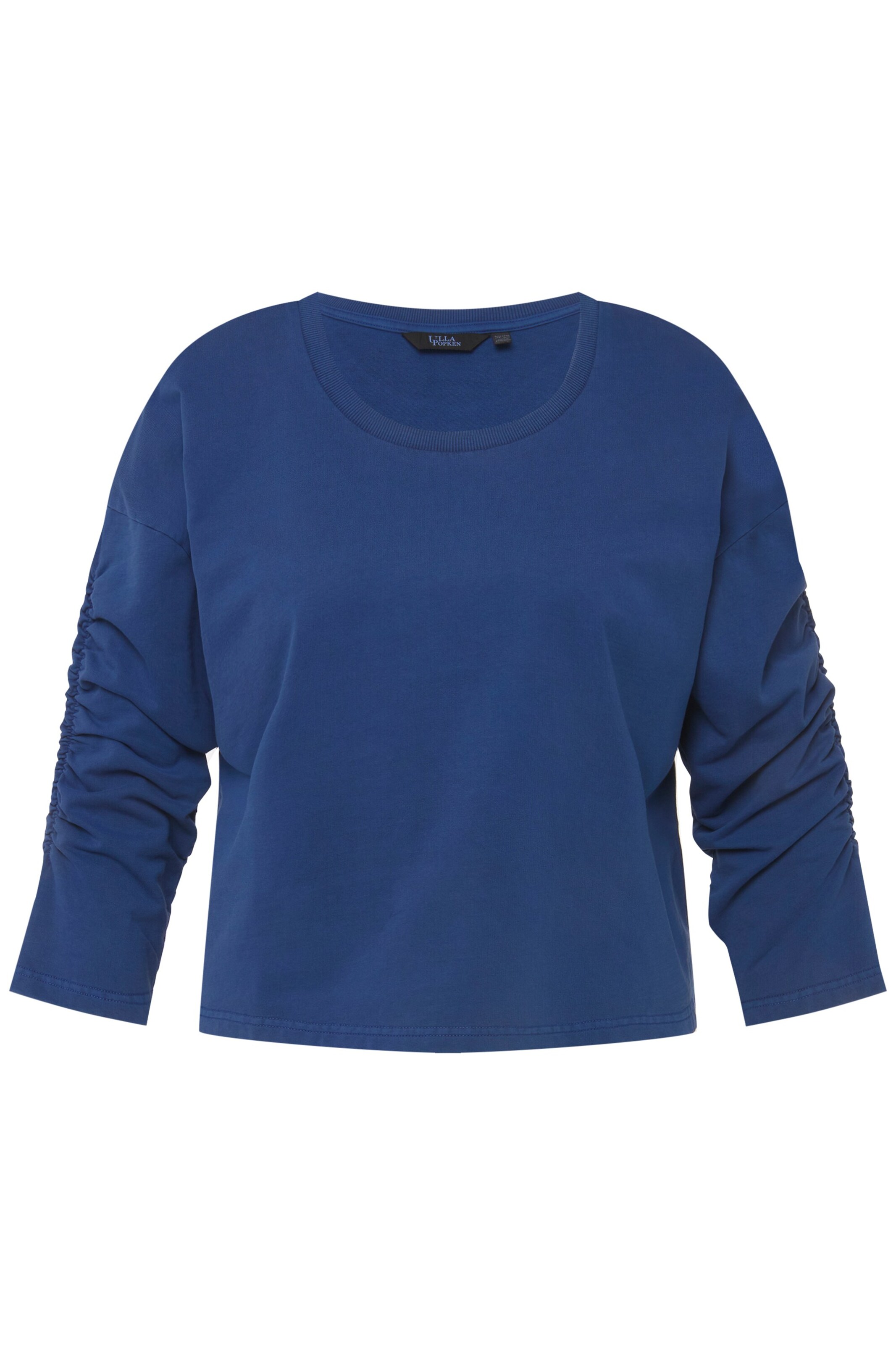 Ulla Popken Sweatshirt in Blauw: voorkant