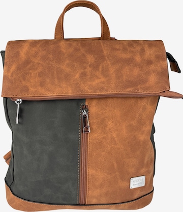 Kumixi Rugzak '2in1 Rucksacktasche' in Bruin: voorkant