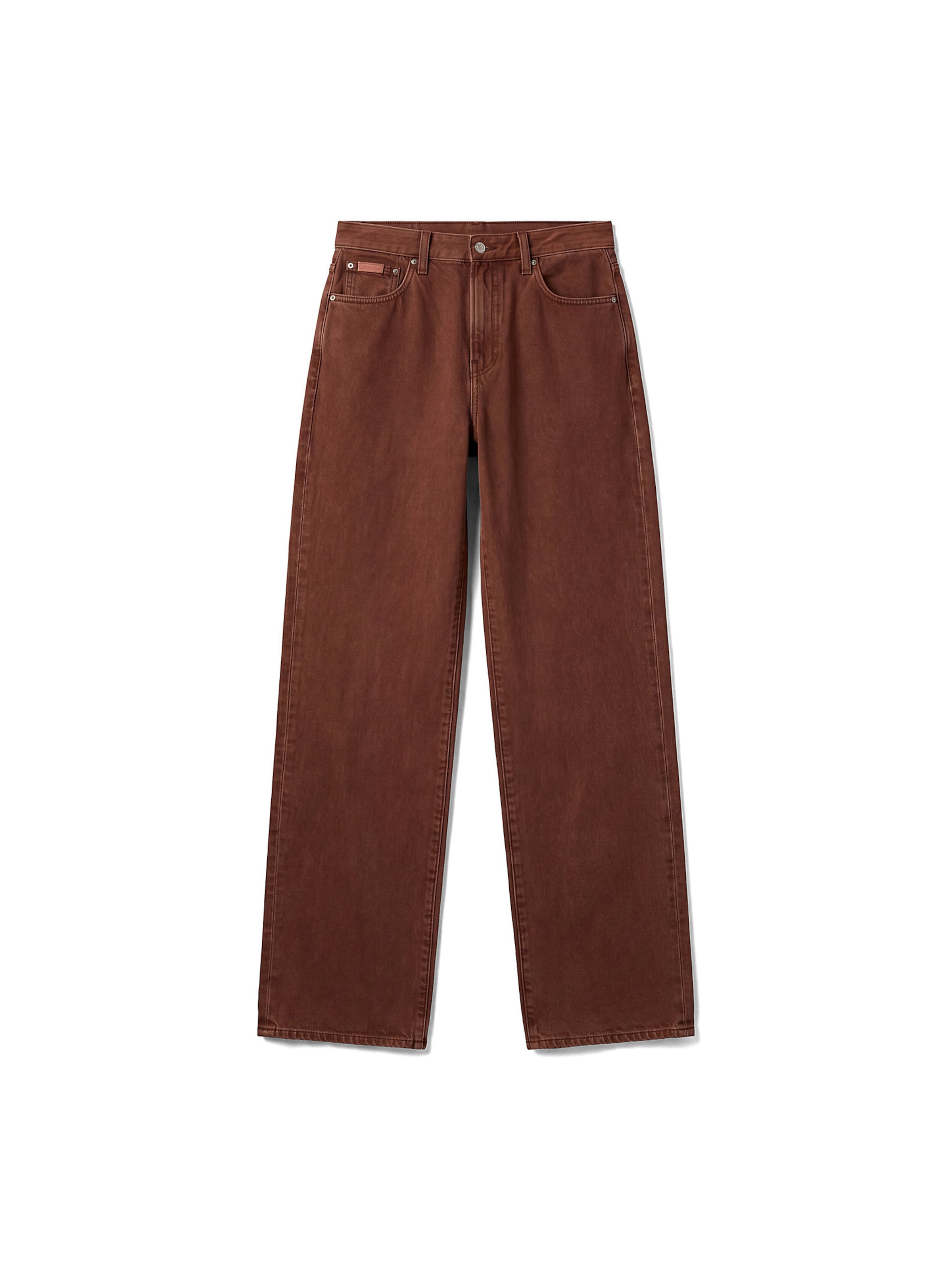 Calvin Klein Jeans Wide Leg Jeans in Braun: Vorderseite