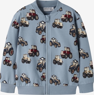 Veste de survêtement 'NMMLIBERTUS' NAME IT en bleu : devant