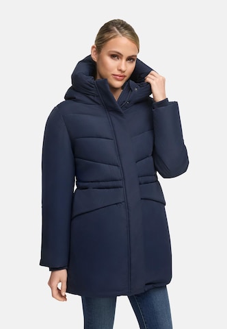 Manteau d’hiver 'Delilah 16' MARIKOO en bleu : devant