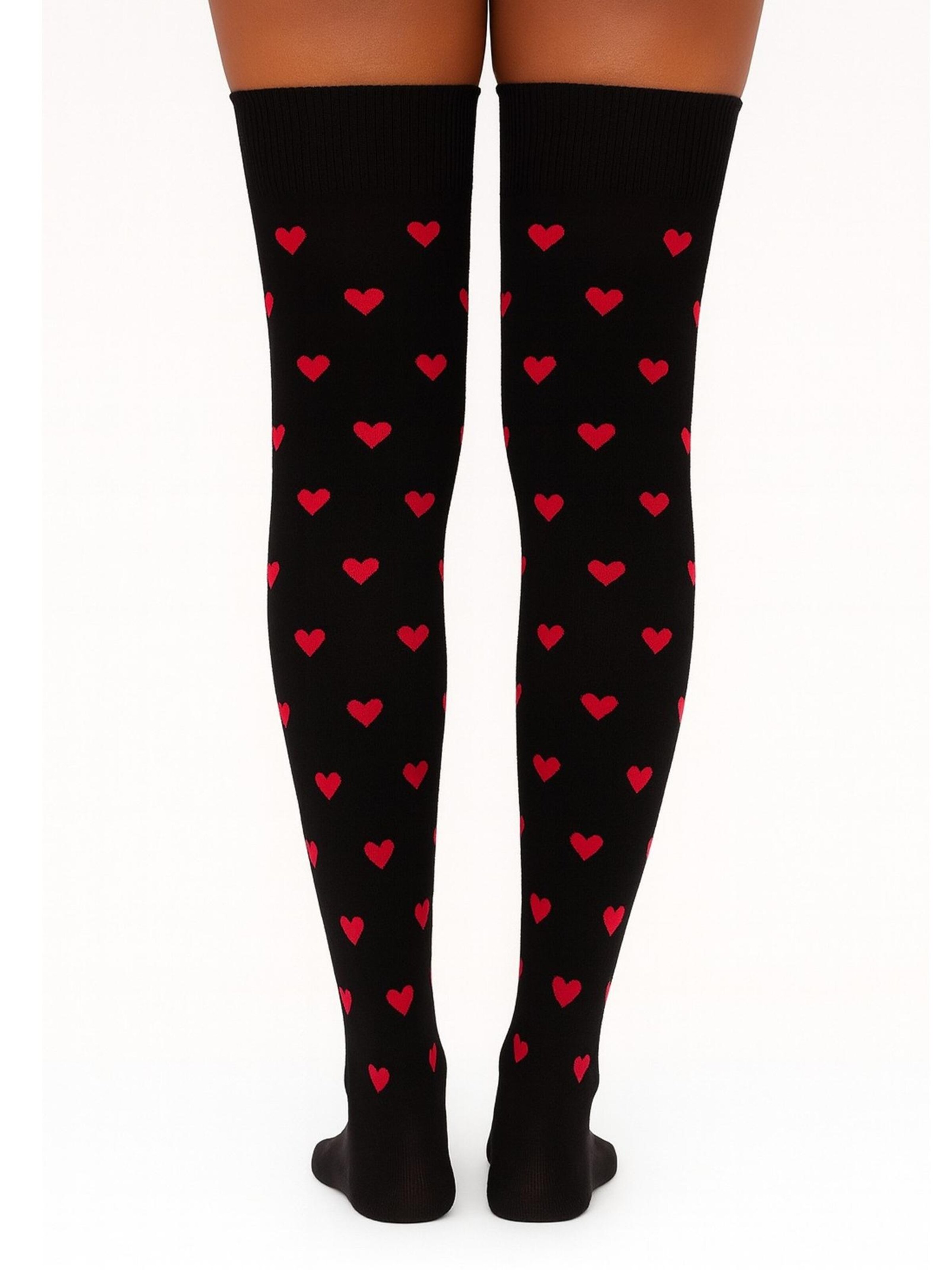 Lycille Over the Knee Socks in Black