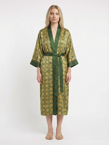 Shop Karey Kimono 'Golden Lotus Kimono' in Goud