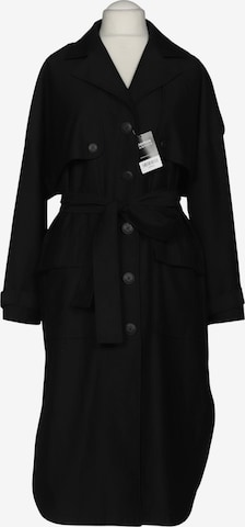 Karo Kauer Mantel XS in Schwarz: Vorderseite