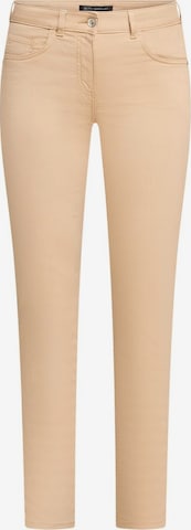 Betty Barclay Slimfit Jeans in Beige: voorkant