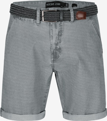 INDICODE JEANS Chino 'Caedmon' in Grijs: voorkant