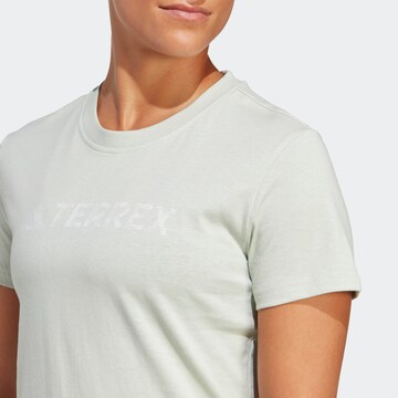 ADIDAS TERREX - Camisa funcionais 'Classic Logo' em verde