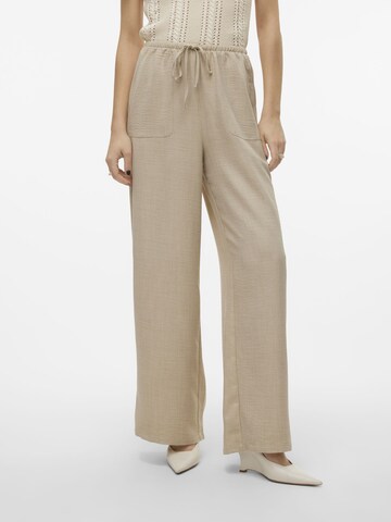 VERO MODA - Pierna ancha Pantalón 'Melaney' en beige: frente