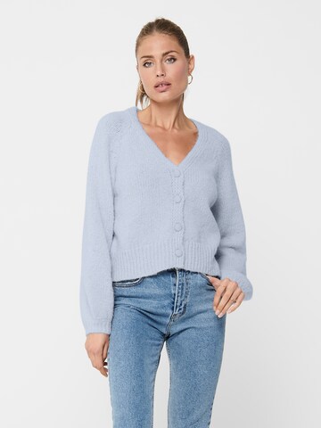 Cardigan 'ONLALYSSA' ONLY en bleu : devant