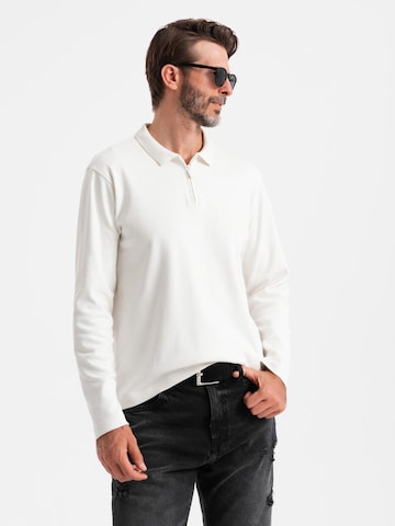 T-Shirt 'OM-POLS-0130' Ombre en blanc