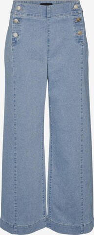 VERO MODA Wide Leg Jeans 'KAYLA' i blå: forside