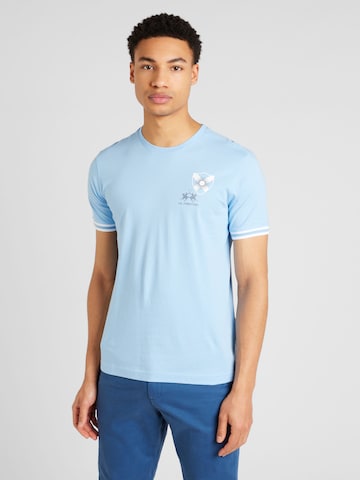 La Martina T-Shirt in Blau