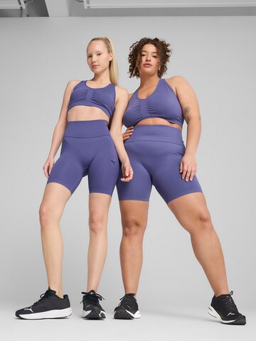 PUMA Skinny Sports trousers 'Shapeluxe' in Blue: front