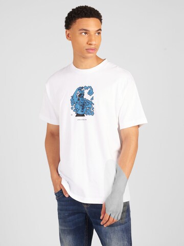 Carhartt WIP T-shirt 'Deo' i vit: framsida