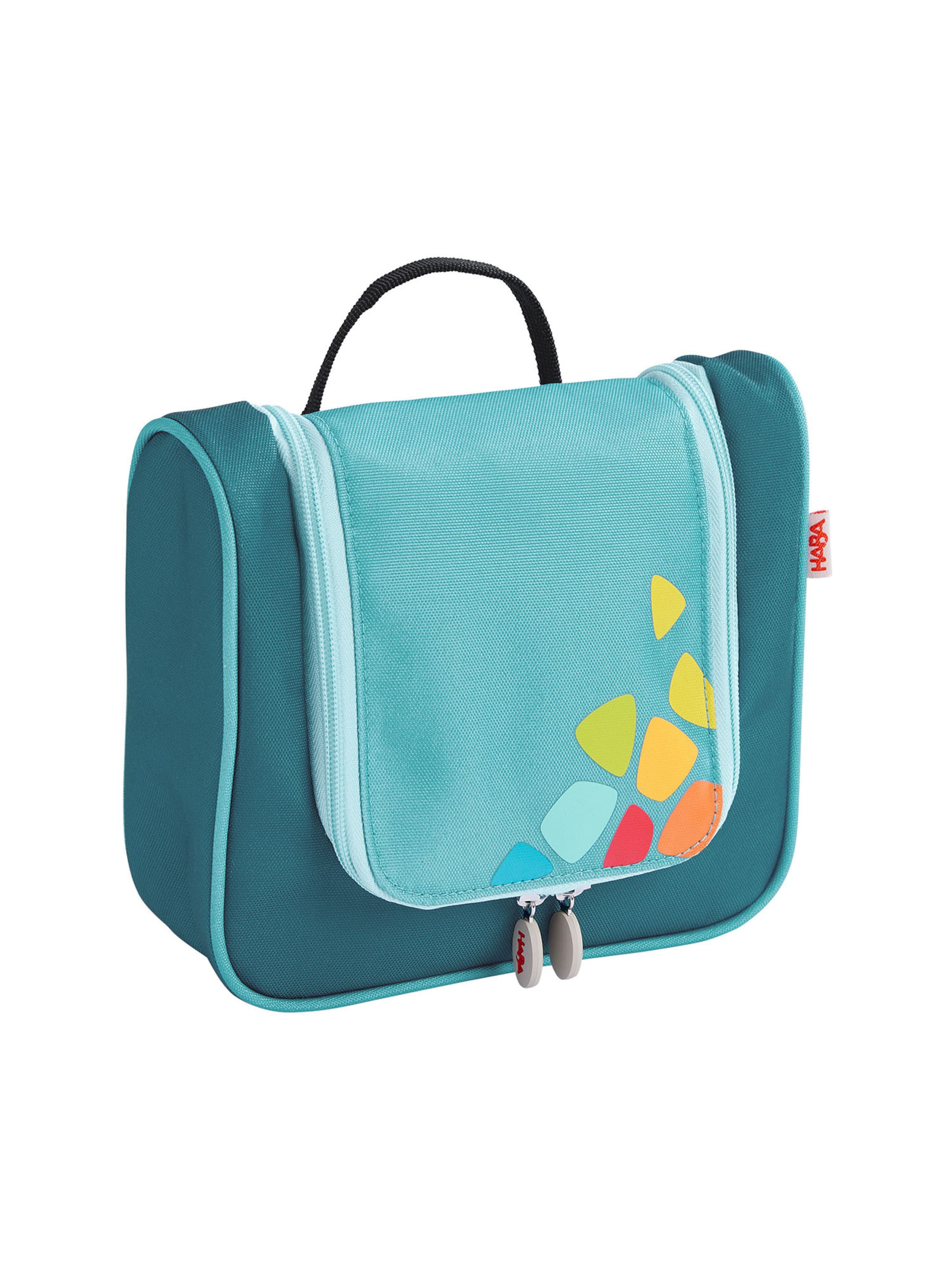 HABA Bag ' Schranktrolley 4 Rollen, Trolleytasche und Kulturbeutel ' in Blue