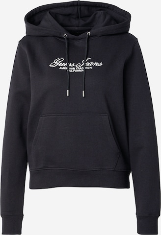 GUESS JEANS Collegepaita värissä musta: etupuoli