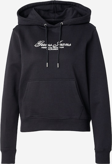 GUESS JEANS Collegepaita värissä musta / valkoinen, Tuotenäkymä