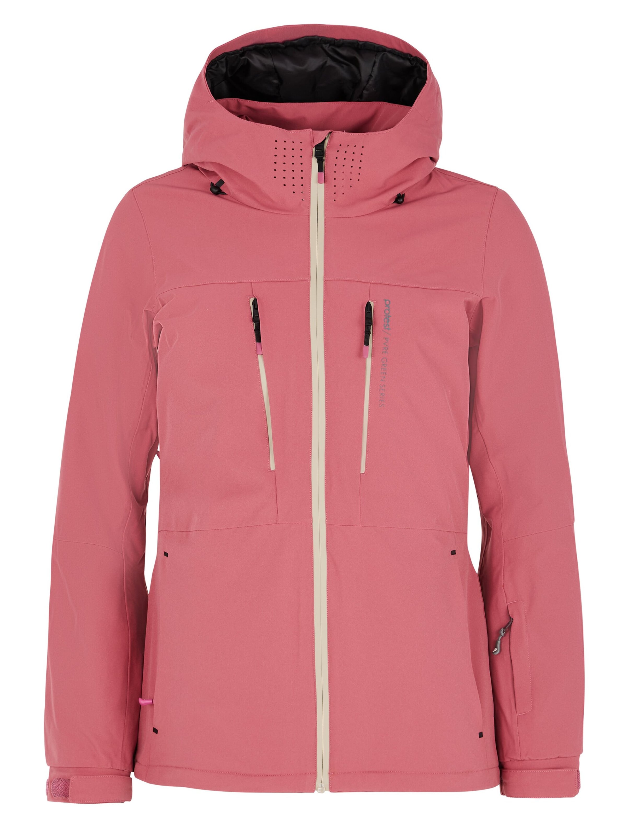 PROTEST Athletic Jacket 'PRTBEVERLY' in Pink: front