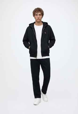 Abercrombie & Fitch Tepláková bunda - Čierna