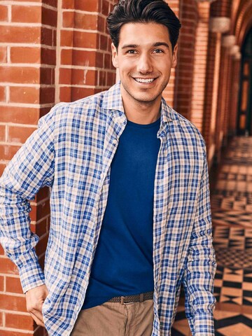 Steppin' out Regular fit Button Up Shirt in Blue
