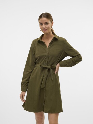 VERO MODA Shirt dress 'VILJA' in Green: front
