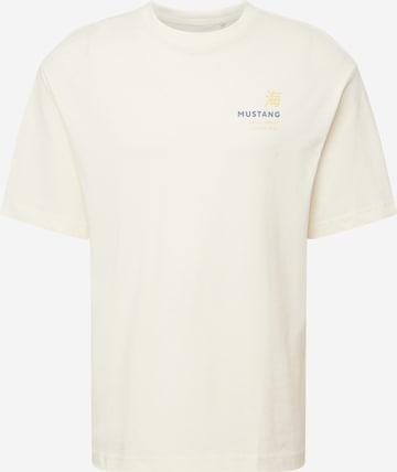 MUSTANG T-Shirt 'Aidan' in Beige: predná strana