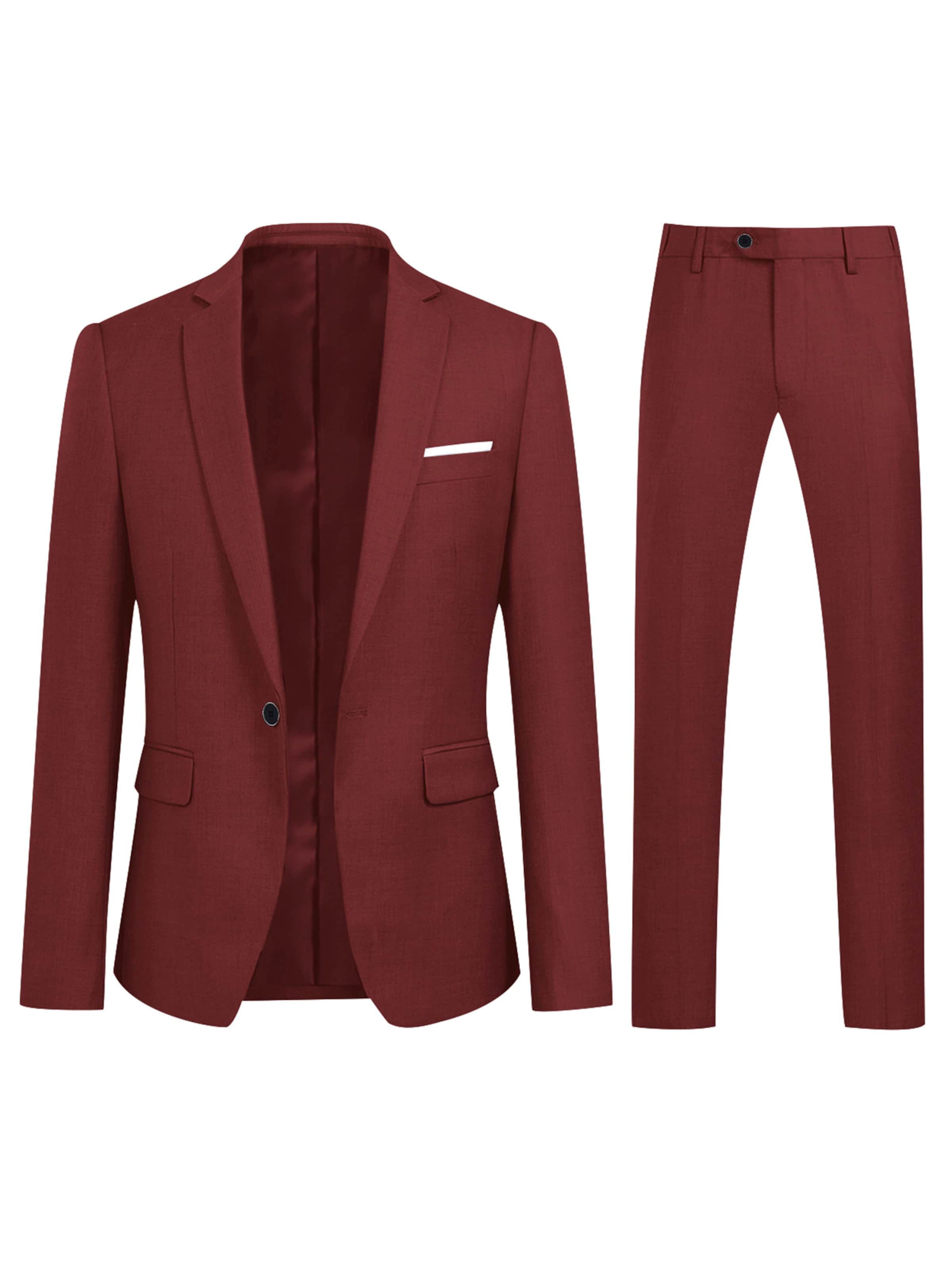 Youthup Suit in Wine red, Item view