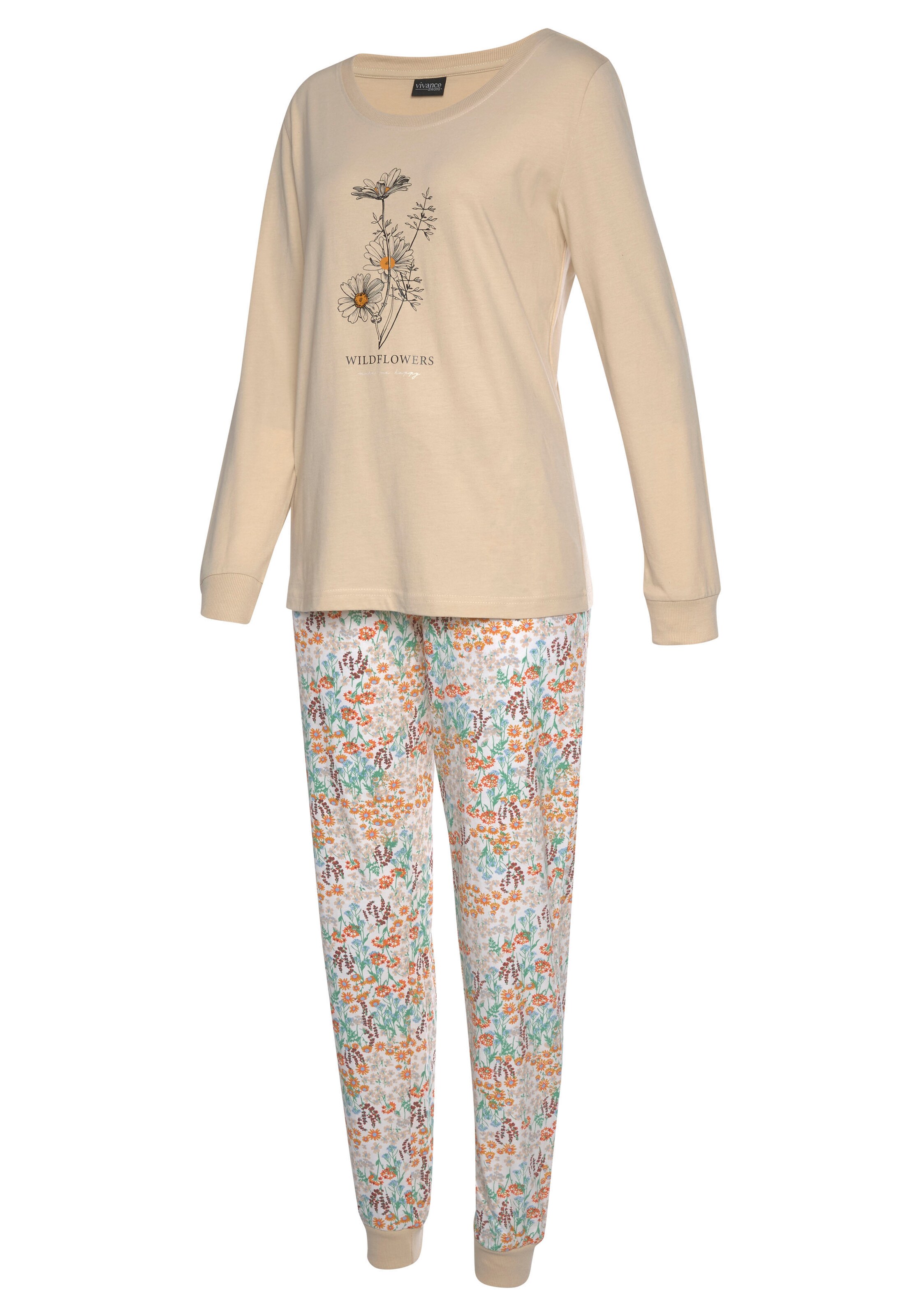 Pyjama 'Dreams' VIVANCE en beige