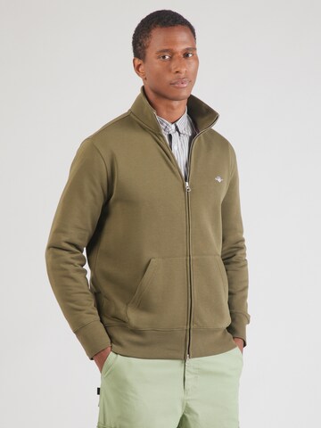 GANT Sweatjacke in Grün: Vorderseite