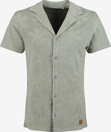Key Largo Slim Fit Paita 'Madrid' värissä vihreä: etupuoli
