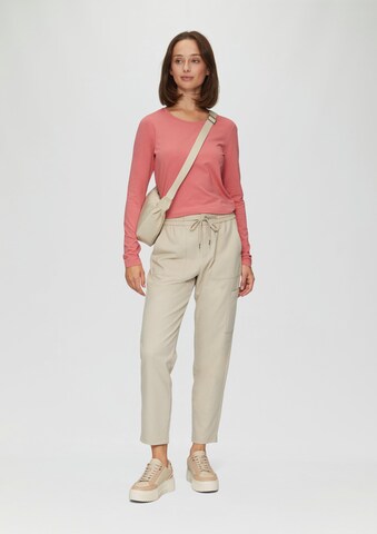s.Oliver Tapered Trousers in Beige