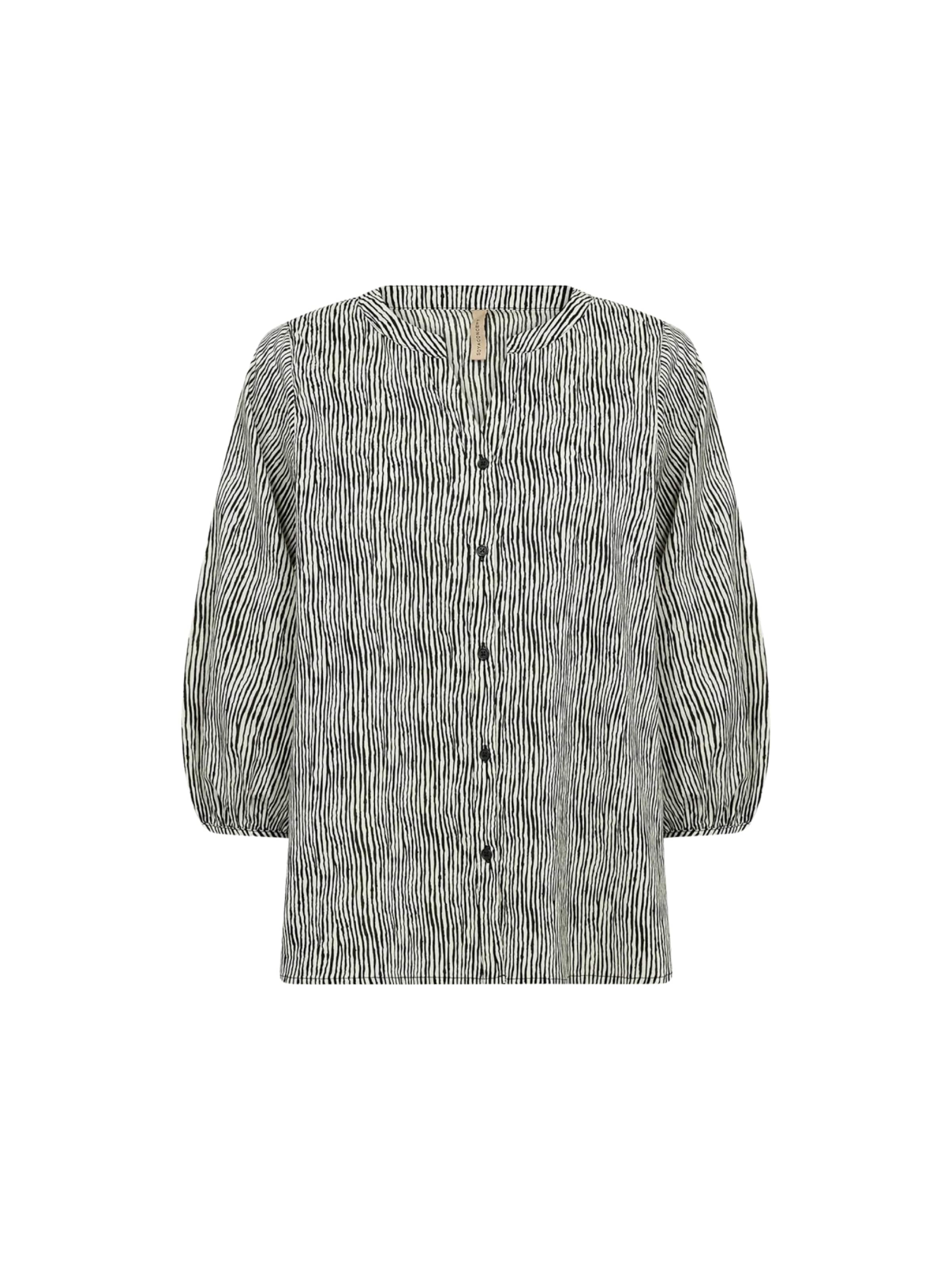 Chemisier 'Saima' Soyaconcept en noir : devant