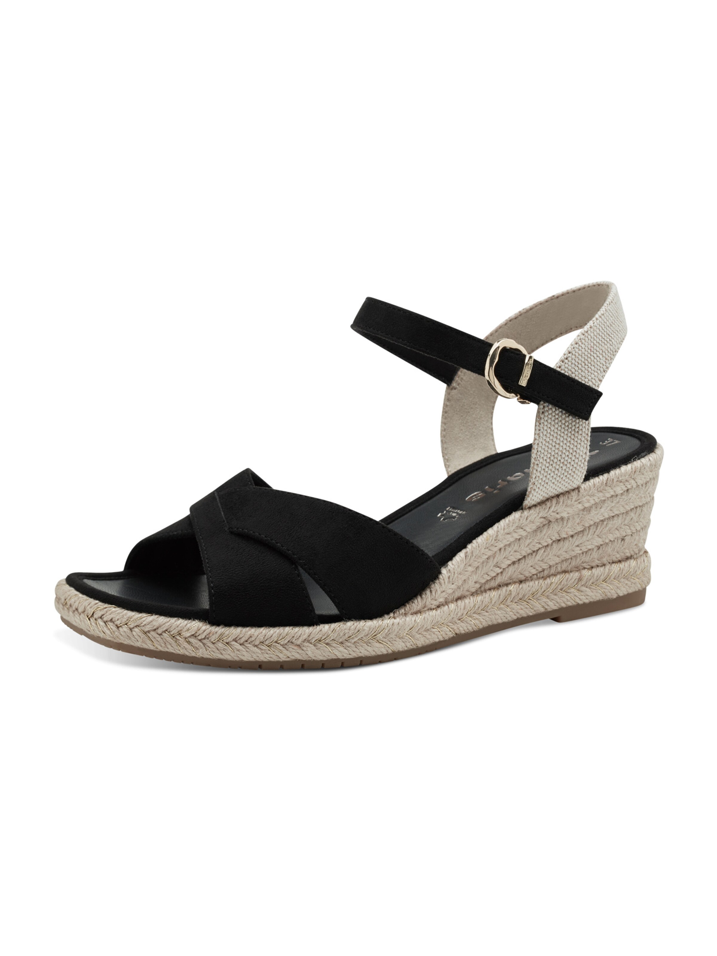 Sandales à lanières Tamaris en noir : devant