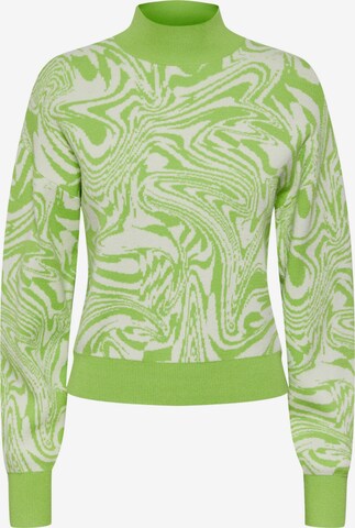 Pull-over 'Mila' PIECES en vert : devant